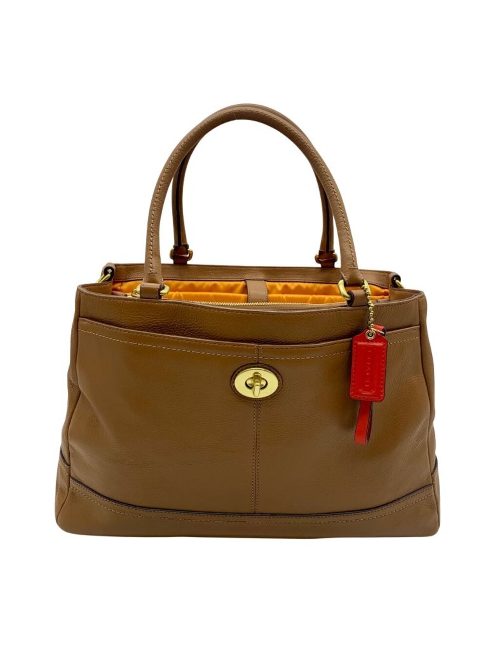 Coach Brown Leather Convertible Shoulder Bag F23268